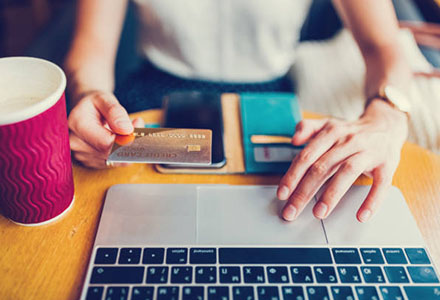 Paying online with credit card